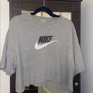 Gray Nike Crop FITS S-XL